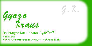 gyozo kraus business card